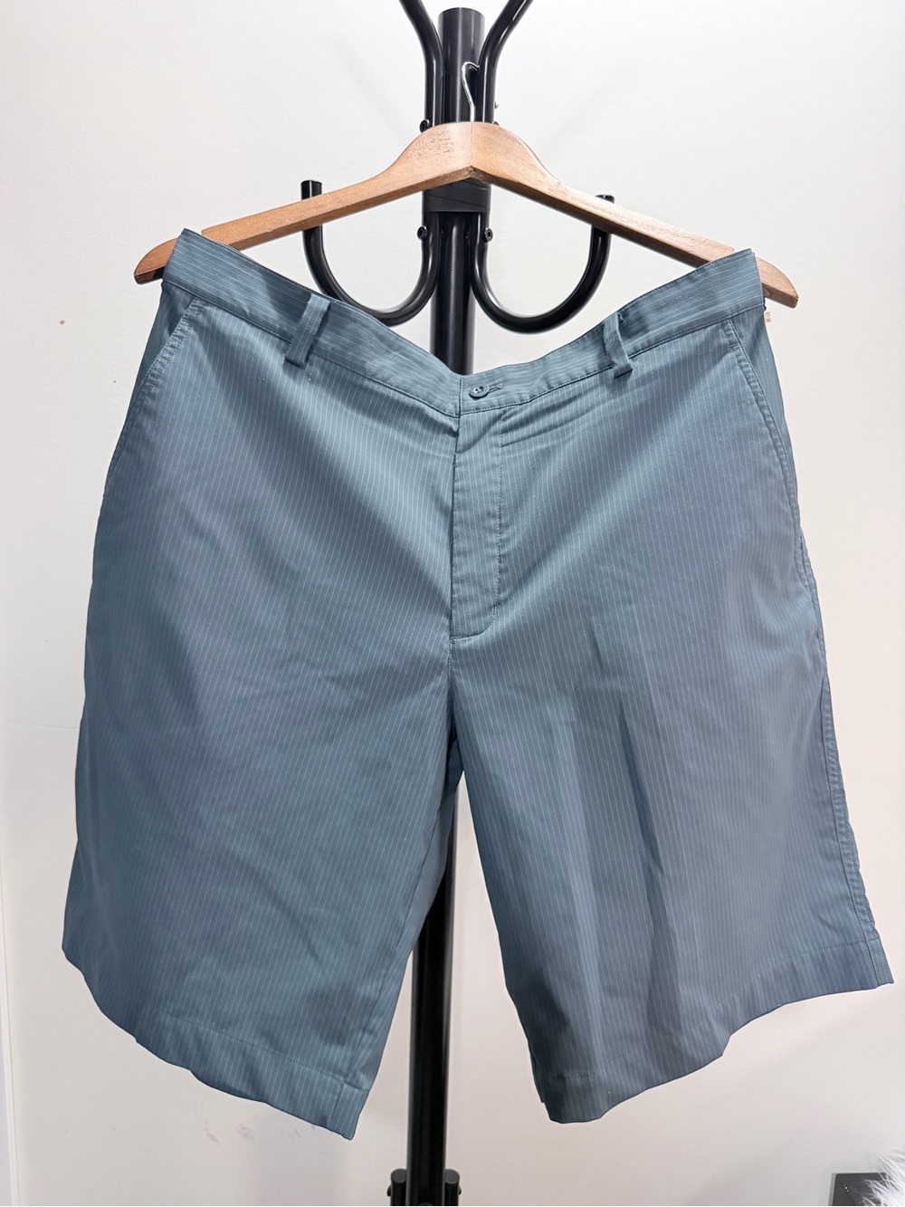 Nike Men's Lightweight Blue Pinstripe Golf Shorts Size 36
